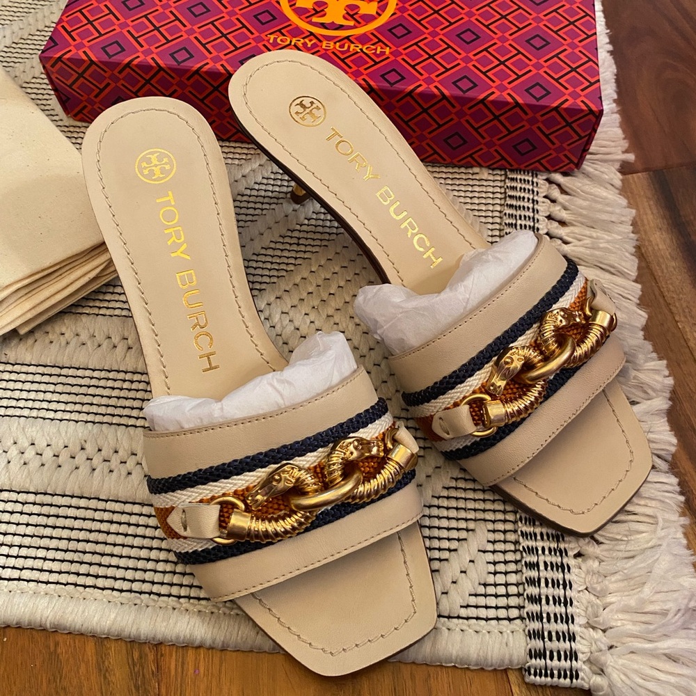 Tory Burch Jessa 55MM Calf Leather Sandals - Picture 5 of 9